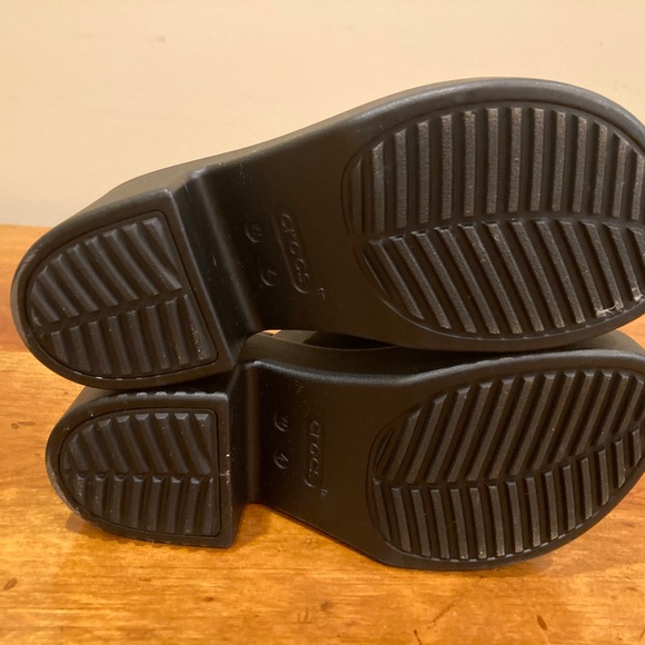 crocs black healed slides NWOT  Size w4 - Picture 4 of 5
